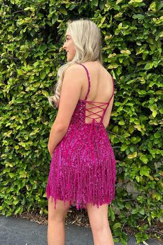 Above Knee Spaghetti Straps Sequin Bodycon Homecoming Dresses with Tassel Short Cocktail Dresses Bodycon Homecoming Dresses, Back To School Dress, Bodycon Dress Homecoming, Noodle Strap, Short Cocktail Dresses, Tassel Shorts, Evening Dresses Cocktail, Short Homecoming Dress, Short Cocktail Dress