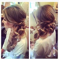 Hairstyle Bridesmaid, Wedding Hair Side, Side Hairstyles, Best Wedding Hairstyles, Long Hair Wedding Styles, Hair 2018, Hairstyles Wedding, Pinterest Hair