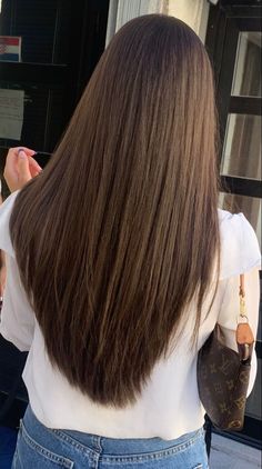 hair haircut hairstyles haircare haircolour Haircuts Back View Long, Haircut For Smoothing Hair, V Haircut With Long Layers, Haircuts For Long Brown Hair Straight, Haircut Styles For Long Hair Length, Long Brown Haircut Straight, Long V Hair, Hair Cuts Long Layers Straight, Strait Layered Hair