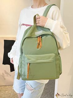 Bird in Bag - Womens PU Leather Touch Screen Mobile Phone Coin Purse Mini Backpack with Zipper Closure for Teen Girls and Children (7.8 Trendy Green Backpack With Zipper Closure, Trendy Green Backpack With Zipper, Mini Mochila, Classic Backpack, Diy Supplies, Bird In Bag, Nylon Bag, Save The Planet, Mini Backpack