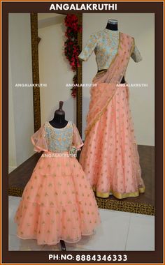 Angalakruthi Boutique, Mommy Daughter Dresses, Mom Daughter Matching Dresses, Mother Daughters, Mom Daughter Outfits, Daughter Dress, Mother Daughter Fashion, Mother Daughter Matching Outfits