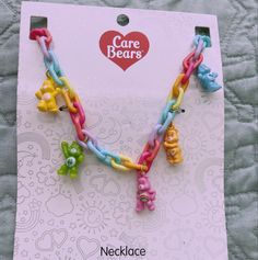 Care Bear Necklace, Care Bear Gift Ideas, Care Bears Merch, Soft Kidcore, Images Kawaii, Bear Costume, Hello Kitty Birthday