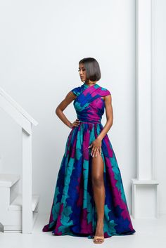 ZURI African print Maxi Infinity dress – OFUURE Infinity Clothing, Ankara Maxi Dress, Dress Ankara, Ankara Gown, Afrikaanse Mode, African Fashion Ankara, Dress African, Infinity Dress, Ankara Dress