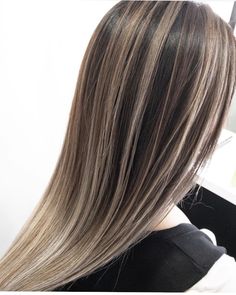 Platinum Highlights Brown Hair, Dark Brown With White Highlights, Ash Blonde Hair Balayage, Anna Hair, Baylage Hair, Beyonce Hair, Black Hair Balayage