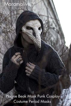 Freak out friends with the Plague Beak Mask, a funky period mask for Halloween. This creepy beaked mask brings punk attitude to any masquerade party. Beak Mask, Crow Mask, Curved Nose, Plague Doctor Mask, Doctor Mask, Red Skull, Skull Face, Plague Doctor, Masked Man