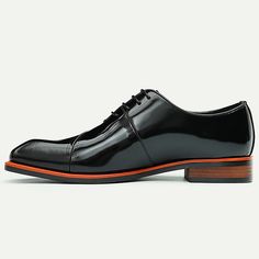 Category:Dress Shoes; Upper Materials:Leather,Italian Full-Grain Cowhide; Lining Materials:Cowhide; Gender:Men's; Toe Shape:Round Toe; Outsole Materials:Rubber; Closure Type:Lace-up; Function:Comfortable,Slip Resistant; Pattern:Embossed,Color Block; Brand:TS; Listing Date:05/07/2024 Patent Leather Oxfords, Leather Oxford Shoes, Elegant Man, Mens Oxfords, Shoes Online, Cognac, Men Dress, Leather Shoes, Patent Leather