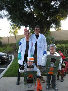 Mad Scientists and robot costume