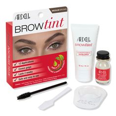 Brow Tint - Get salon-quality results at home with Ardell's easy-to-use Brow Tint.FeaturesThe permanent dye safely and effectively lets you achieve a pro-inspired tint service at home that lasts up to two weeks.Ardell Brow Tint is a water-activated, permanent dye that effectively covers all hair including short, grey and light hair.Brow tinting is one of the most low-maintenance ways to make brows appear fuller and more prominent without makeup or the time and expense of microblading.Key Ingredi Bold Eyebrows, Black Brows, Brow Tint, Black Henna, Beauty Supply Store, Brow Tinting, Color Powder, Maquillaje Natural, Without Makeup