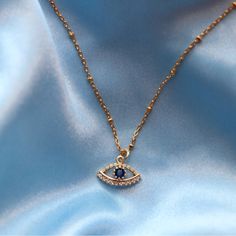 Protection From Evil 14k Gold-Filled Evil Eye With Cubic Zirconia Crystals On 18” Gold-Filled Chain Non-Tarnish Free Shipping On My Depop Shop! #Jewelry #Evileye #Necklace #Depop #Gold Womens Accessories Protection From Evil, Eye Pendant Necklace, Eye Pendant, Shop Jewelry, Evil Eye Pendant, Evil Eye Necklace, Eye Necklace, Gold Filled Chain, Evil Eye