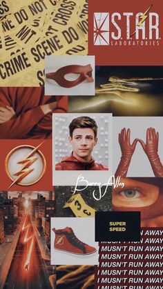 an advertisement for star labs featuring the flash