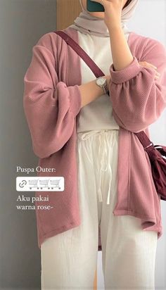 #hijab #hijabers #indonesia #hijabfashion #gamis #hijabstyle #muslimah #gamissyari #hijabsyari #jakarta #jilbab #malaysia #syari #bandung #fashion #like4like #likeforlike #ootd #muslim #islam #taiwan #gamismurah #hijrah #love #khimar #hijabmurah #bisnisonline #medan #dress #hongkong Korean Style Hijab, Outfit Hijab Casual, Ootd Hijab Casual, Estilo Hijab, Outfit Korean Style, Stile Hijab, Cute Hairstyle