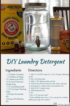 the instructions for diy laundry deterent