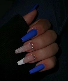 Coffin Nails Ombre, Unghie Sfumate, Summery Nails, Nails Only, Coffin Nails Long, Dark Nails, Dope Nails