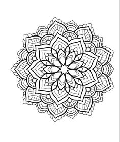 Mandala Art Mandala Drawing Tattoo, Mandala Drawing With Quotes, Mandala Drawing Simple, Mandala Drawing Ideas Creative Beautiful, Mandala Drawing For Beginners, Line Art Mandala, Mandala Tattoo Sleeve Women