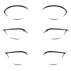 the different types of eyes drawn by hand