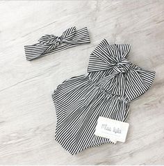 Babies Fashion, Kid Outfits, Girl Clothes Baby, Child Clothes, Toddler Stuff, Black And White Romper, Kid Styles, Trendy Baby Clothes, Future Mom