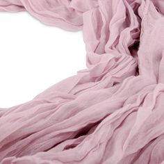 a close up of a pink scarf on a white background