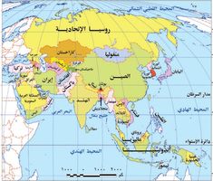 the world map showing countries in different languages