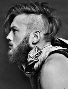 Long Undercut, New Mens Haircuts, Long Mohawk, Viking Haircut, Mohawk Haircut, Mohawk Hairstyles Men, Beard Hairstyle, Mohawk Hairstyles, Moustaches