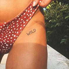 Wild Tattoo, Hip Tattoos Women, Tattoo Signs, Cute Small Tattoos, Stomach Tattoos, Lip Tattoos, Small Tattoo Designs