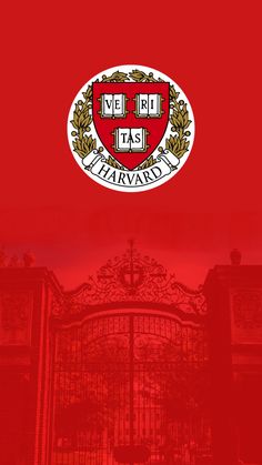 an image of a red background with the words ven tas harvard on it