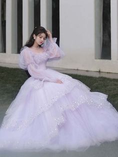 Light Purple Tulle Layers Ball Gown Princess Formal Dresses, Long Sweet 16 Dresses,PD22111 on Storenvy Long Sweet 16 Dresses, Ball Gown Princess, Purple Tulle, Gown Princess, Princess Prom Dresses, Ball Gowns Princess, 파티 드레스, Princess Ball Gowns, Beaded Prom Dress