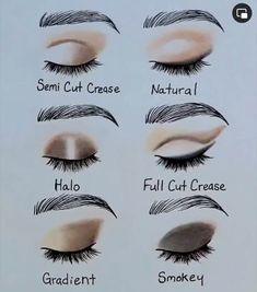 Eye Shadow Guide, Dog Eye Makeup, Eye Shadow Styles, Aging Humor, Makeup Charts, Eye Makeup Application, Summer Makeup Looks