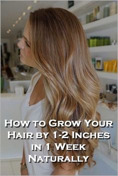 How to Grow Your Hair by 1-2 Inches in 1 Week Naturally | 5WaysTo.net How To Grow Your Hair Faster, Grow Hair Faster, Growth Tips, Hair Remedies, Hair Growth Tips, Long Bob, Hair Care Tips, Great Hair, Grow Hair