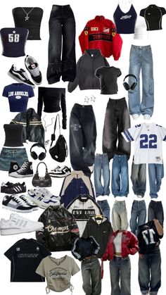 #fashion #style #aesthetic #streetstyle #streetwear Capsule Wardrobe Streetwear, Streetwear Maximalist, Streetwear Collage, 90s Streetwear Aesthetic, Ahs Outfits, Downtown Streetwear, Streetwear Moodboard, Clothes Layout, Feminine Hygiene Routine