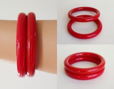 "IF YOU WANT TRACK NUMBER PLEASE CONTACT ME BEFORE ORDERING! Diameter 6,5 cm - 2,55\" Sign of use Very good vintage condition" Handmade Red Cuff Bracelet For Formal Occasions, Formal Handmade Red Cuff Bracelet, Formal Red Handmade Cuff Bracelet, Vintage Handmade Red Bangle, Vintage Red Bracelet For Gifts, Vintage Red Adjustable Cuff Bracelet, Vintage Red Bracelet As A Gift, Red Vintage Adjustable Cuff Bracelet, Vintage Red Adjustable Bangle