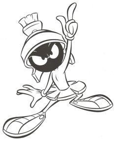 marvin the martian coloring pages for kids