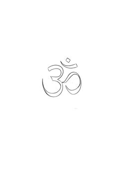 an image of the word om written in cursive writing on a white background