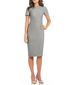 Antonio Melani Tonya Menswear Midi Length Sheath Dress Dillards Dresses, Dresses Work, Wear To Work Dress, Work Dresses For Women, Midi Sheath Dress, Office Dresses, Antonio Melani, Bodycon Dresses, Dillard's