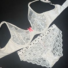 Nwt Victoria&Apos;S Secret Set,Includes:1)34dd Unlined Bra 2)Small Panty Stunning!!!Perfect As A Gift!!!Dear Buyers, Also Pls, Ask Questions Before Buying Please!I&Apos;Ll Be Happy * To Answer Them ))) All Sales R Final, So No Returns Please. Check Out My * Other Vs Items. * I&Apos; M Aiming At Getting A 100% Positive Rating, So * Please Make Sure You Leave 5 Stars After You Receive Your Beautiful * Items))) I Will Do The Same For You! * I Do Combined Shipping, So You&Apos;Re More Than Welcome T Fitted Partially Lined White Bottoms, Fitted White Bottoms Partially Lined, White Fitted Bottoms Partially Lined, White Fitted Partially Lined Bottoms, Elegant White Bottoms With Lined Body, Elegant White Lined Bottoms, Victoria's Secret White Bottoms With Lace Trim, Victoria's Secret White Lace Trim Bottoms, White Lace Trim Bottoms By Victoria's Secret