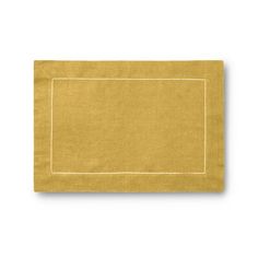 the linen placemat in gold