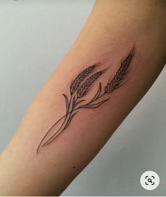 a close up of a person's arm with a tattoo on it