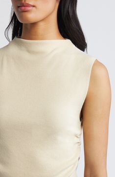 Move from day to night in this sophisticated sweater-tank crafted from a soft linen blend and cut in a cool cropped silhouette. Mock neck 60% linen, 40% viscose Machine wash, line dry Imported Bella Dahl, Sweater Tank, Color Analysis, Season Colors, Night In, Linen Blend, Mock Neck, Nordstrom, Black