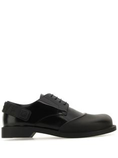 Shop LOEWE lace-up leather oxford shoes