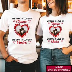 Custom Valentines Day Shirts  Valentine Shirt  Matching T Shirts For Couples  His And Her Valentine Shirts  Couple Shirt  Husband And Wife Shirt Easy 30 day return policy Model Couple, Personalized T-shirt For Valentine's Day Gift, Valentine's Day Custom Print T-shirt, Casual Red T-shirt For Valentine's Day, White Valentine's Day T-shirt With Name Print, Cheap Couples T-shirt For Valentine's Day, Cute Couple Shirts, Anniversary Shirt