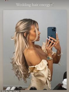 Wedding Guest Hairdo, Gala Dress, Formal Hair, Simple Prom Hair, Guest Hair, Ball Hairstyles, Haircut Styles, Prom Hairstyles For Long Hair, Blonde Hair Looks