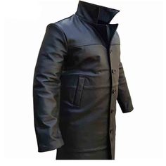 Handmade Stylish Coat Made from Top Quality Supple Leather.An All time classic Steampunk Soft Leather Coat.Made from the finest Real Soft Leather. Soft, Supple & light weight. If looked after correctly, this coat will last you a lifetime!You won’t find such a superb quality leather for such an amazingly low price anywhere!! FEATURES:Fully lined with black polyester for added comfortAll seams double stitched for durabilityFeatures slash pocketsAvailable in Short, Medium or Tall SizesSplit rear SIZING: Please measure yourself carefully with a measuring tape to avoid any disappointment. These items are NOT pre-made & will be Hand Crafted upon receipt of your order. Goth Trench Coat, Military Style Shirts, Mens Leather Shirt, Mens Leather Coats, Gay Shirts, Mens Waistcoat, Stylish Coat, Leather Corset, Vests Mens