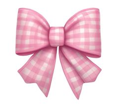 a pink bow on a white background