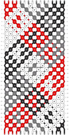 an image of a red, white and black pattern