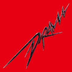 the logo for hard rock artist is shown on a red background with sharp black lines