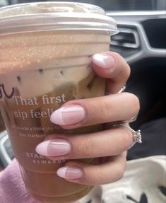 Cold Girl Nails, Simple Nail Inspo Almond, Winter Pink Nails, Girl Nails, Healthy Lifestyle Inspiration, Girls Nails, Cute Acrylic Nails, Just Girly Things, A Train