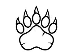 polar bear paw template free printable Paw Template, Polar Bear Paw