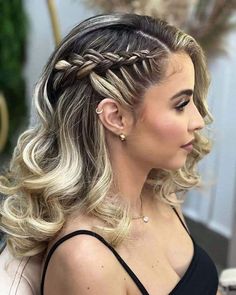 Hair Down With Braid, Bridemaids Hairstyles, Side Curls, Side Braid Hairstyles, Hair To One Side