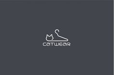 the logo for catwear is shown on a dark background with white letters and an image of