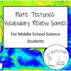 a map with the words plate electronics vocaular review games for middle school science students