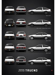 the evolution of toyota's iconic sports sedans, as well as their generations